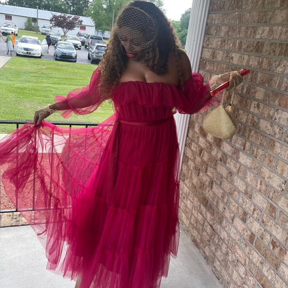 Worn once Beautiful Tool Red dress‼️♥️ By Egreis